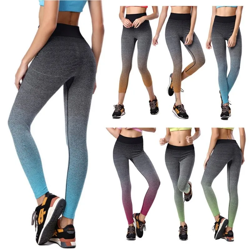 Кричащие Йога Slim Fit укороченные брюки с высокой талией розничная цена женские спортивные брюки для бега