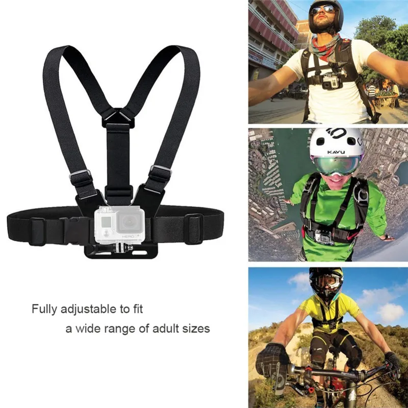 Регулируемый нагрудный ремень для Gopro Hero 5 4 3 + 2 1 SJ4000 Экшн камера Адаптер езды на