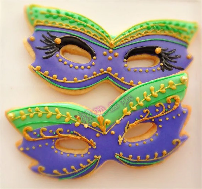 1 шт. печенье вечеринка маска для лица 3D металлические формочки печенья