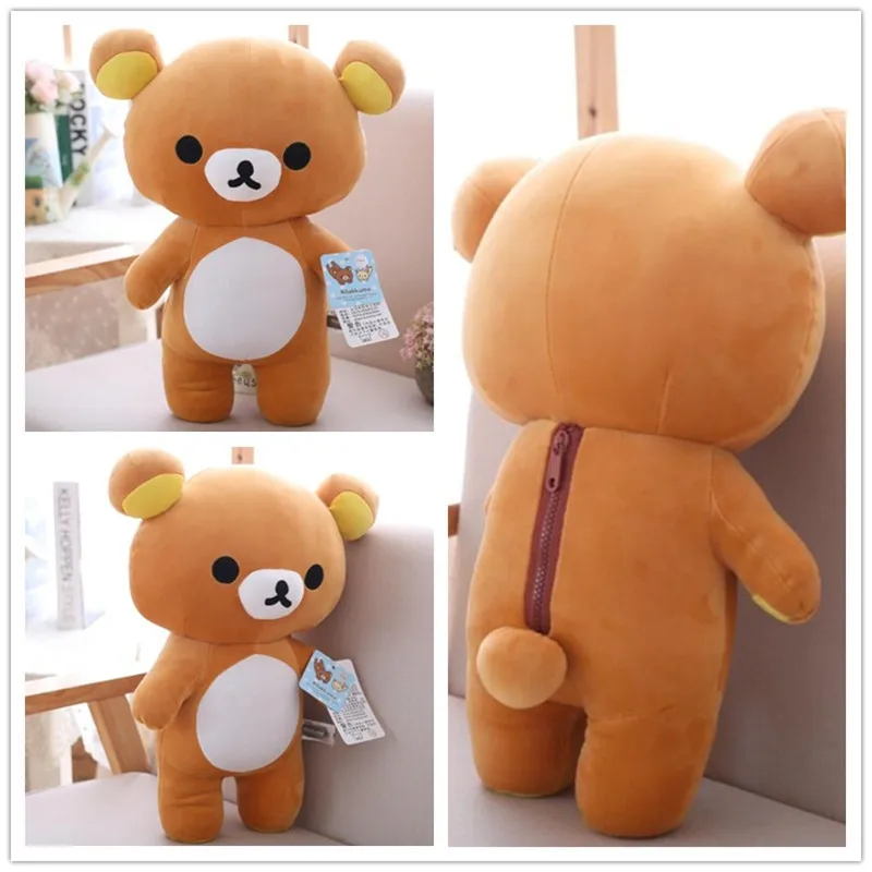 35 см 60 Kawaii Большой плюшевый мишка Размеры коричневый медведь Rilakkuma игрушка мягкий