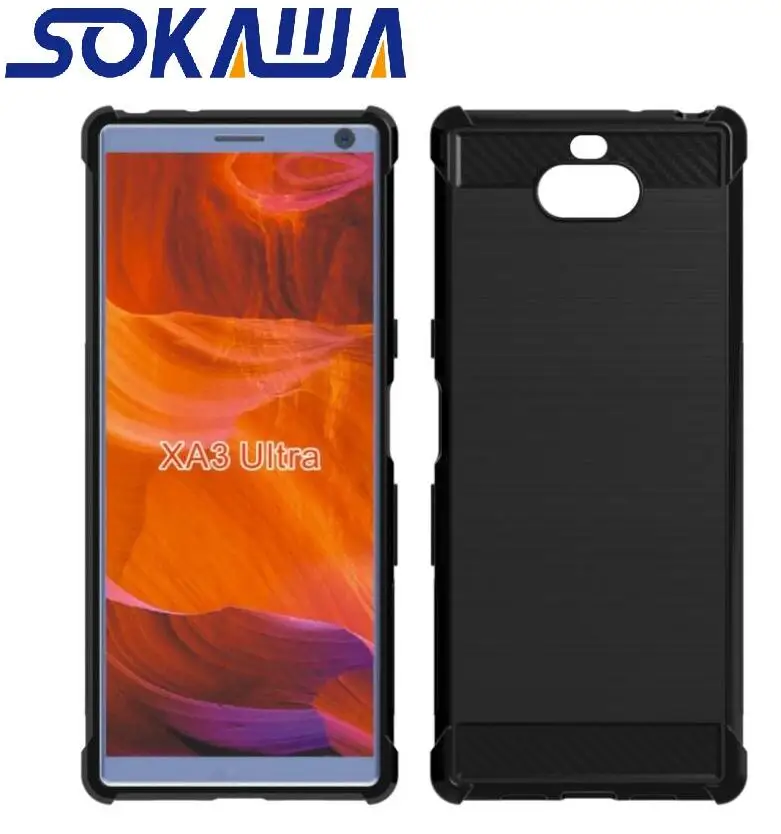 Для Sony Xperia 1 и 10 Plus чехол + закаленное стекло Мягкий ТПУ гелевый силиконовый