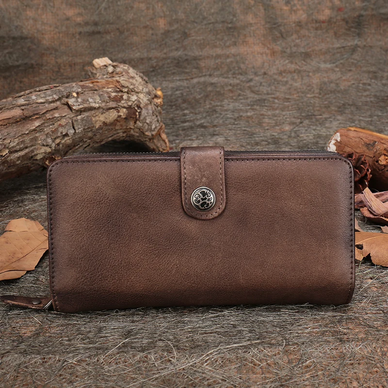 FCTOSSR винтажный высококачественный женский клатч кошелек из 2019 натуральной кожи