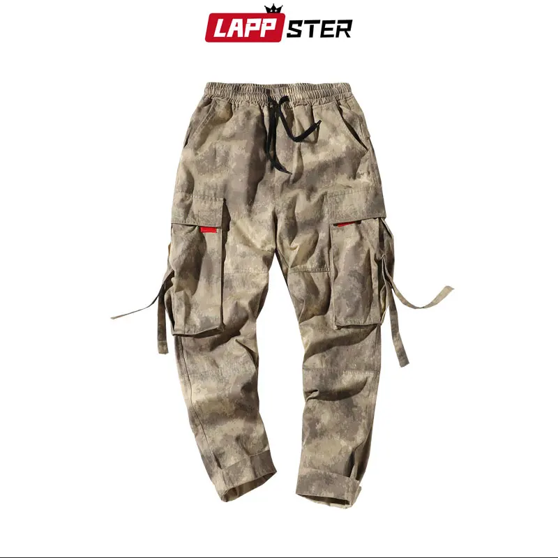 LAPPSTER Японская уличная одежда камуфляжные брюки карго мужские комбинезоны 2020 для