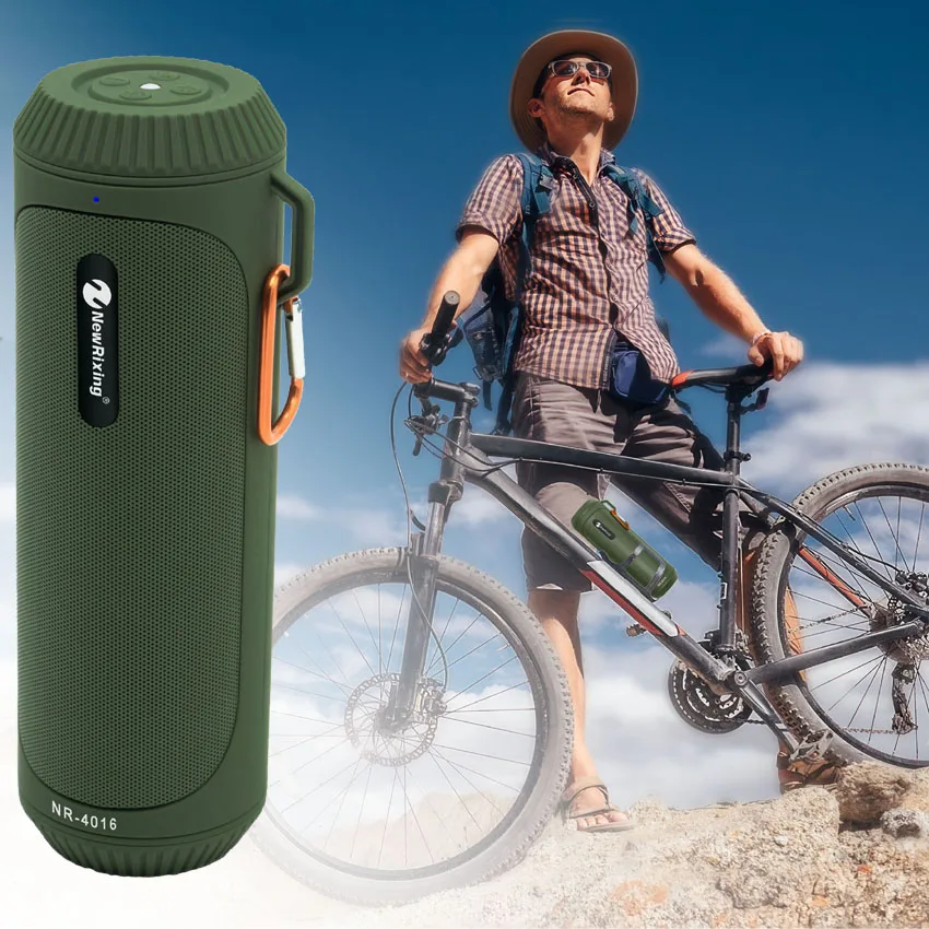 Водонепроницаемая портативная беспроводная Bluetooth колонка с FM радио улучшенными