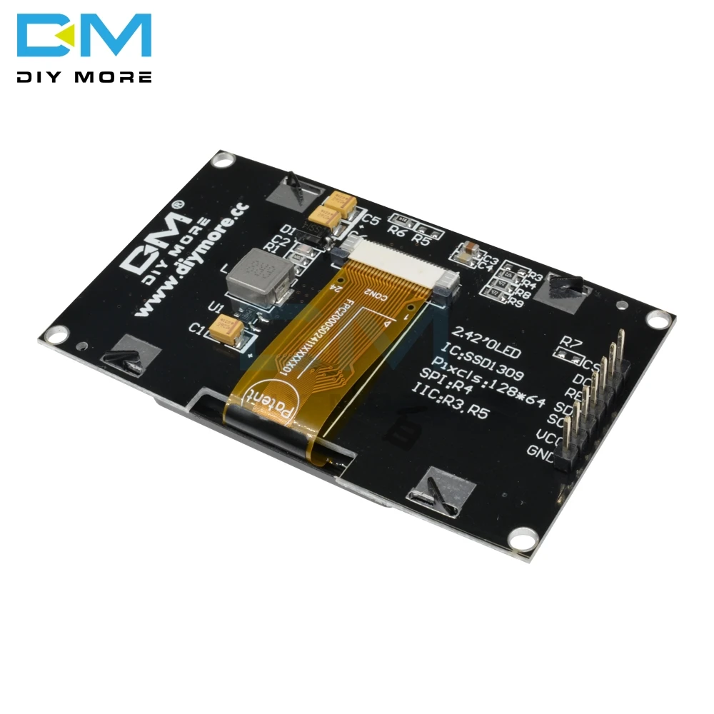 2,4" 2,42 дюймовый ЖК-экран 12864 128X64 OLED дисплей модуль C51 STM32 SSD1309 для Arduino белый/синий/зеленый/желтый