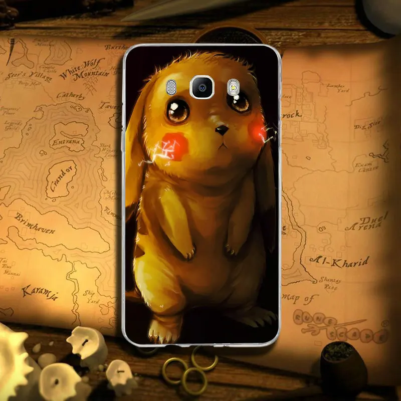 Pokemons детектив Pikachus Мягкий силиконовый чехол для смартфона мобильный телефона