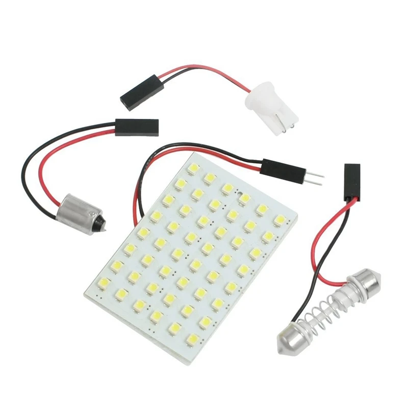 Белый 1210 Smd 48 светодиодных ламп интерьер автомобильного салона Свет Панель W T10 Ba9S