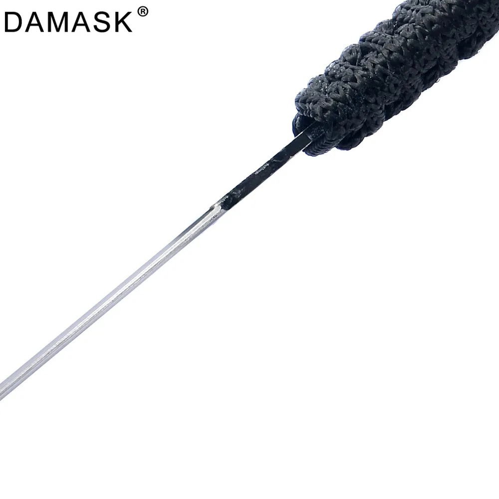 Damask черный Открытый нож для выживания острый из нержавеющей стали Тактический