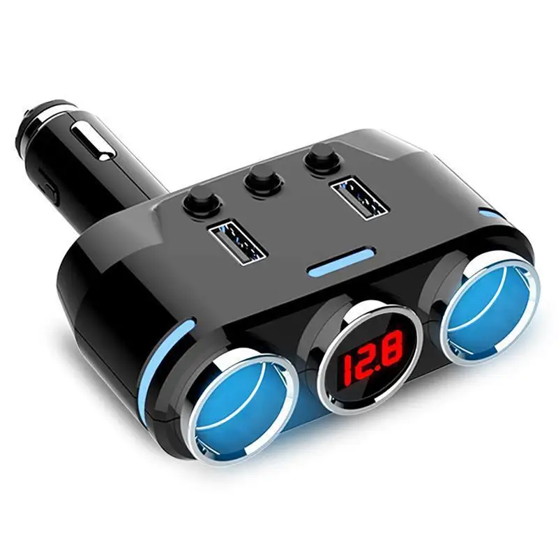 Type B 12 V-24 V розетка для автомобильного прикуривателя сплиттер светодиодный USB Зарядное устройство адаптер 3.1A 100W обнаружения для телефона MP3 DVR аксессуары - Название цвета: Type B