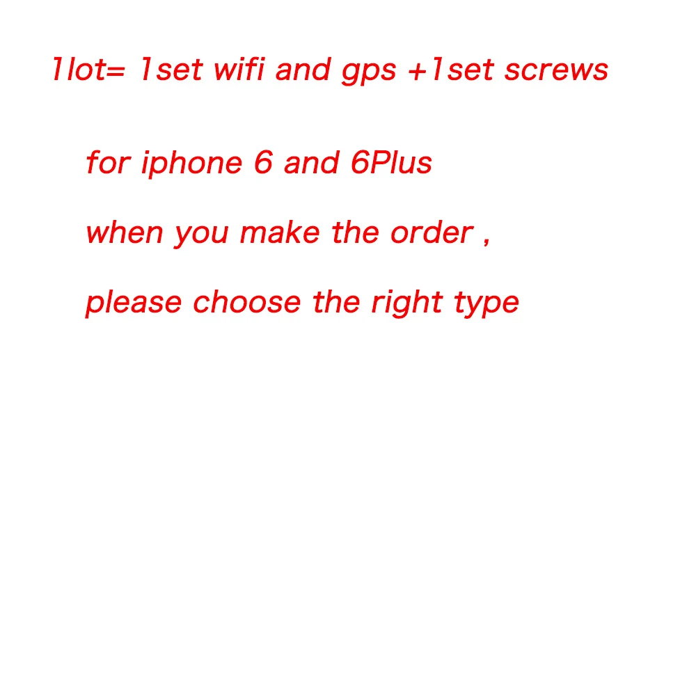 HOUSTMUST 2 компл./лот для iPhone 6 6 Plus WiFi антенна сигнала гибкий с gps крышкой ленты запасные части+ полный набор винтов