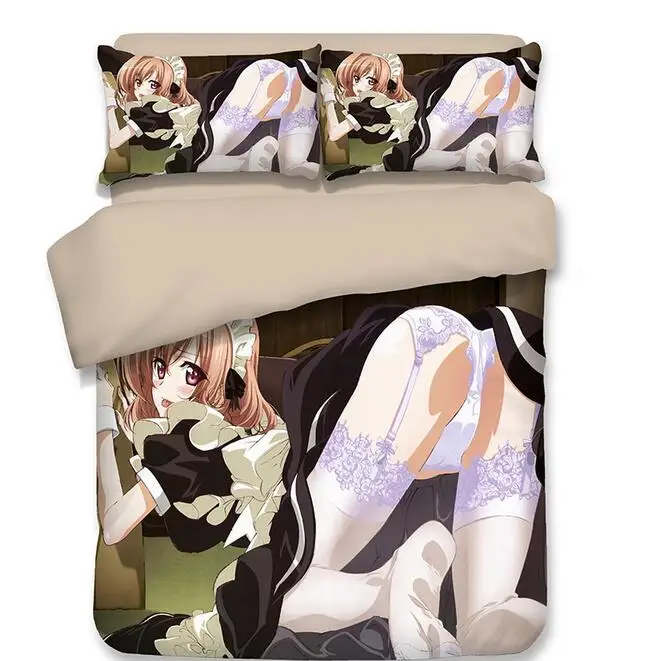 2 Сексуальный Взрослый Аниме Kasugano Sora японский персонаж пододеяльник Твин Полный Королева супер король один двойной размер постельные принадлежности Indoorsman - Цвет: 2