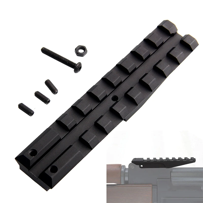 Тактическая направляющая AK 47 Weaver 20 мм для страйкбола AEG рельсовая заднего вида с