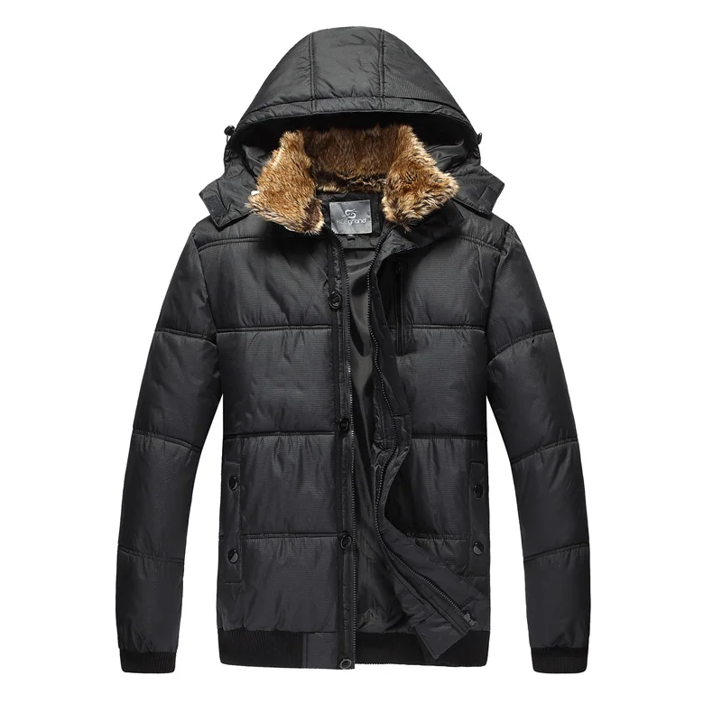 HEE GRAND/мужские зимние парки новинка 2018 теплый капюшон меховой воротник со съемной