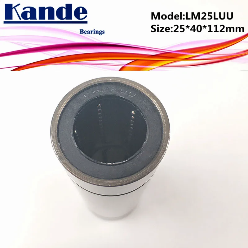 Lml Kande подшипники высокого качества 2шт LM25LUU LM25L UU 25*40*112 мм Расширенный линейный