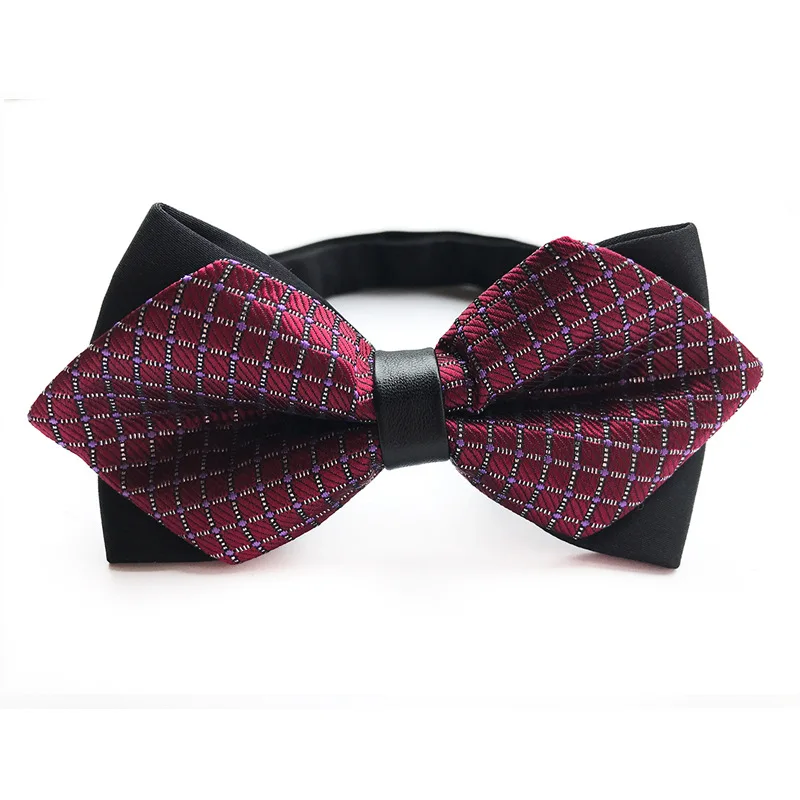 Розовый элегантный галстук бабочка ручной работы с острым носком Галстук для