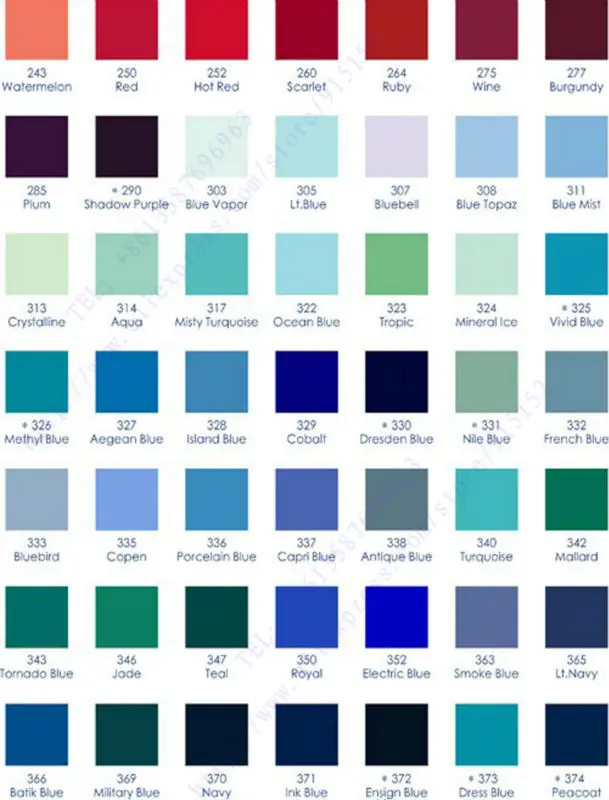 Бесплатная доставка цветная карта 16 мм 196 цветов шаблон для окрашивания