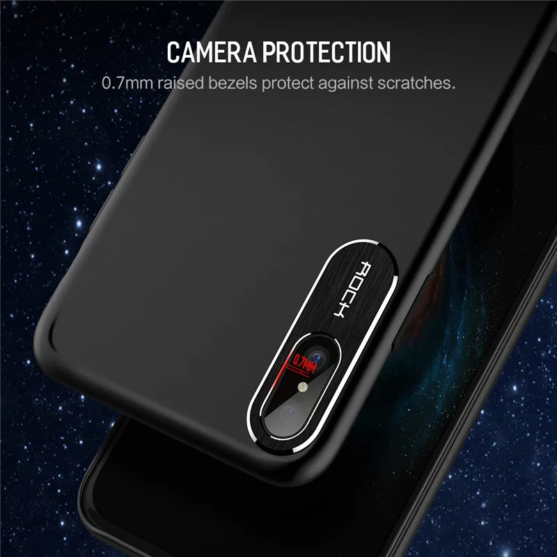 Для iPhone X чехол ROCK роскошный деловой стиль металлический защитный для телефона
