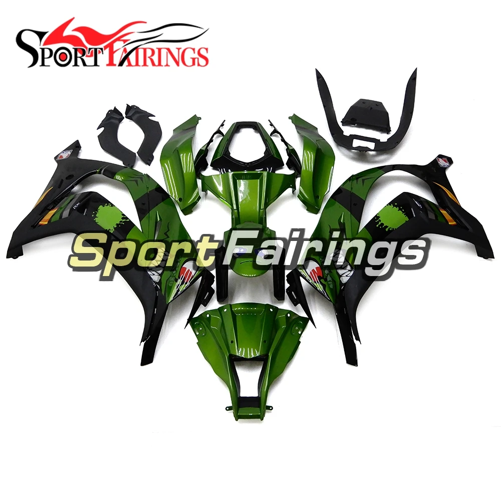 

Fit Kawasaki Ninja ZX-10R ZX10R 11 12 13 14 15 ABS Motorcycle Fairing Kit Sportbike Bodywork Cowling Green Black Shark New
