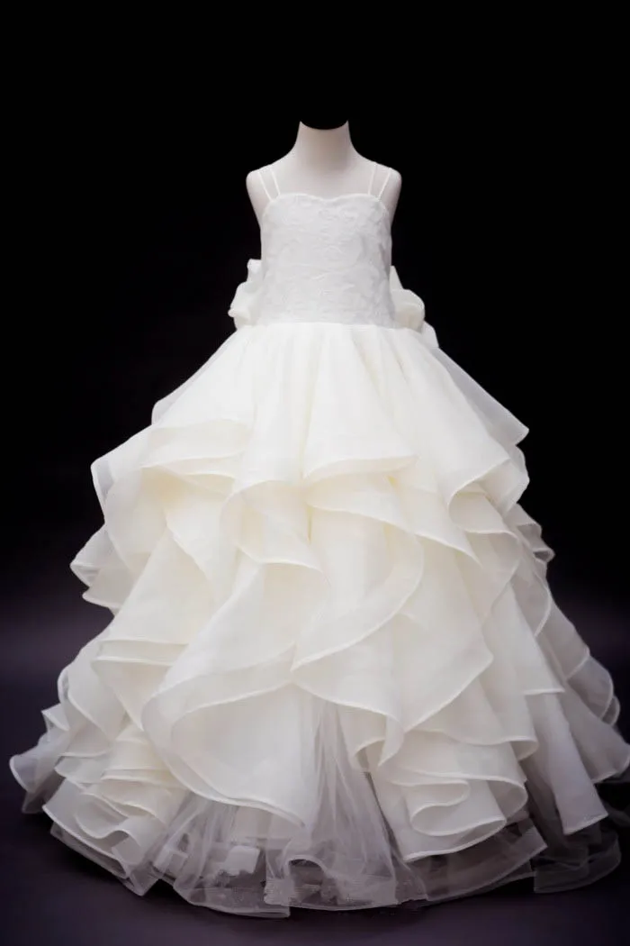 Элегантный выпускные платья дети цветов девушка спинки спагетти ремень рукавов