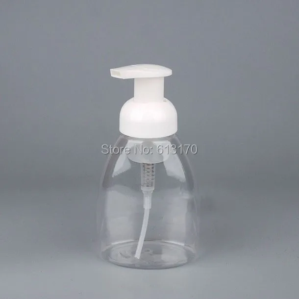

250ML Press Pump Lotion bottles PET Shampoo bottle Clear Empty Sample Vials Cosmetic packing containers