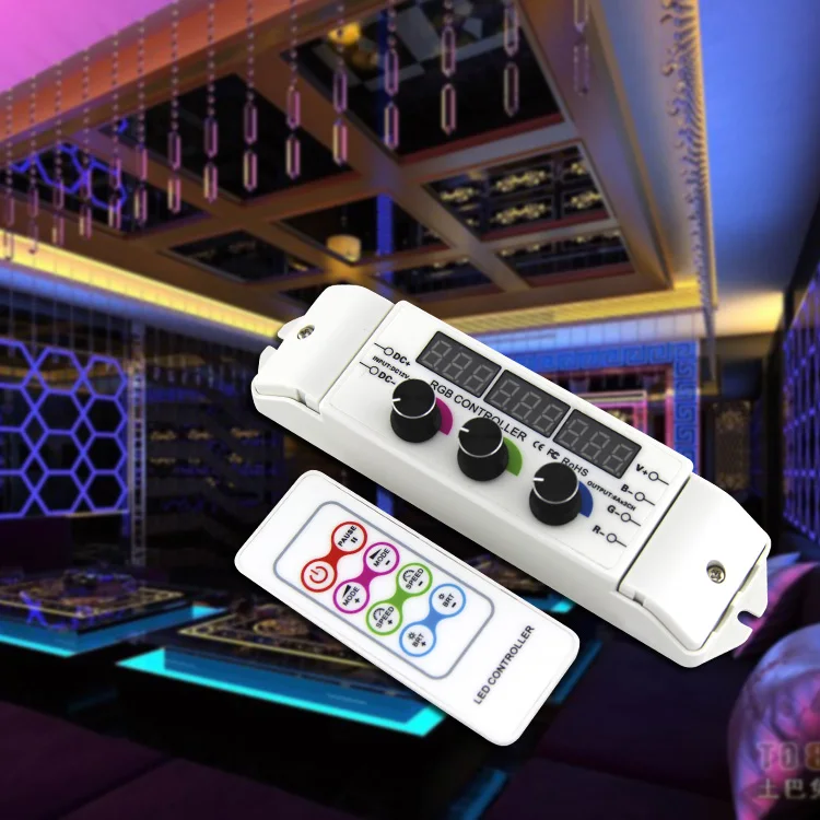 BC 350RF DC12V DC24V RGB Led контроллер RF Беспроводная дистанционная ручка Поворотная