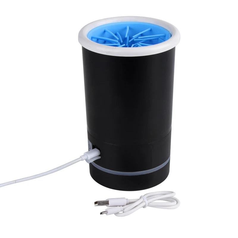 USB Перезаряжаемый ПЭТ автоматический приспособление для очистки лап Плунжер для собак Уход Мягкие силиконовые колпачки для ножек портативная грязная Чистка чашка щетка