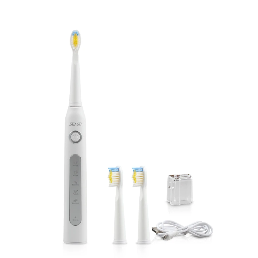 Seago Sonic Electric Toothbrush Whitning Dimaon Cleaning Automatic Smarter Timer Toothbrush Fit For Sensitive Teeth Massager