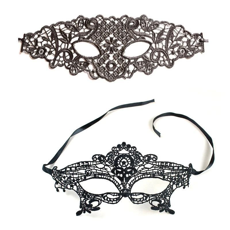 2pcs Style 11 1/2 шт., сексуальное Babydoll женское белье, Косплэй вечерние Горячие пикантные эротические костюмы для Для женщин женский выдалбливают Черная кружевная маска Косплэй маски - Цвет: 2pcs Style 11