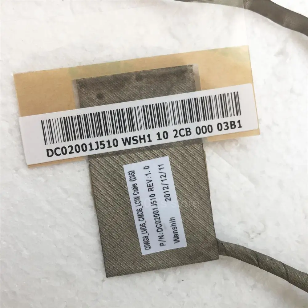 Новый ЖК кабель для Lenovo Ideapad N580 N585 N586 N581 QIWG9 15 6 &quotDC02001J510 90201028 PK40000KW00 гибкий экран LVDS