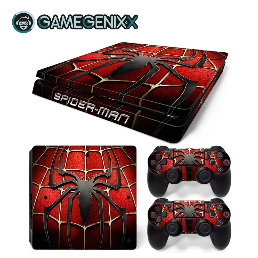 Наклейка GAMEGENIXX Виниловая наклейка водонепроницаемая крышка для PS4 Slim Console и 2