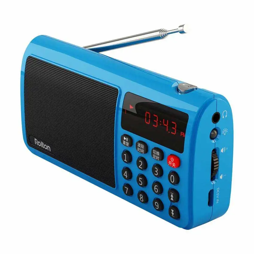 Портативная колонка Rolton T50 радио FM/AM/SW Mp3 музыкальный плеер tf карта WAV Play динамик и