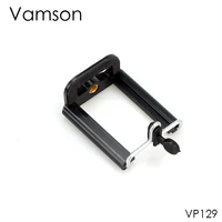 vamson universal mobile phone holder adapter for smart phone camera mobile tripod bracket clip accessories stand alone vp129