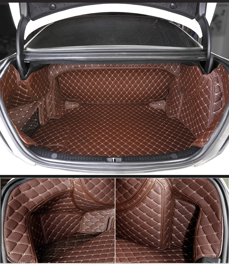 Коврик из волоконной кожи для багажника автомобиля mercedes benz e200 e300 e320 e400 2009-2019 2018 2017