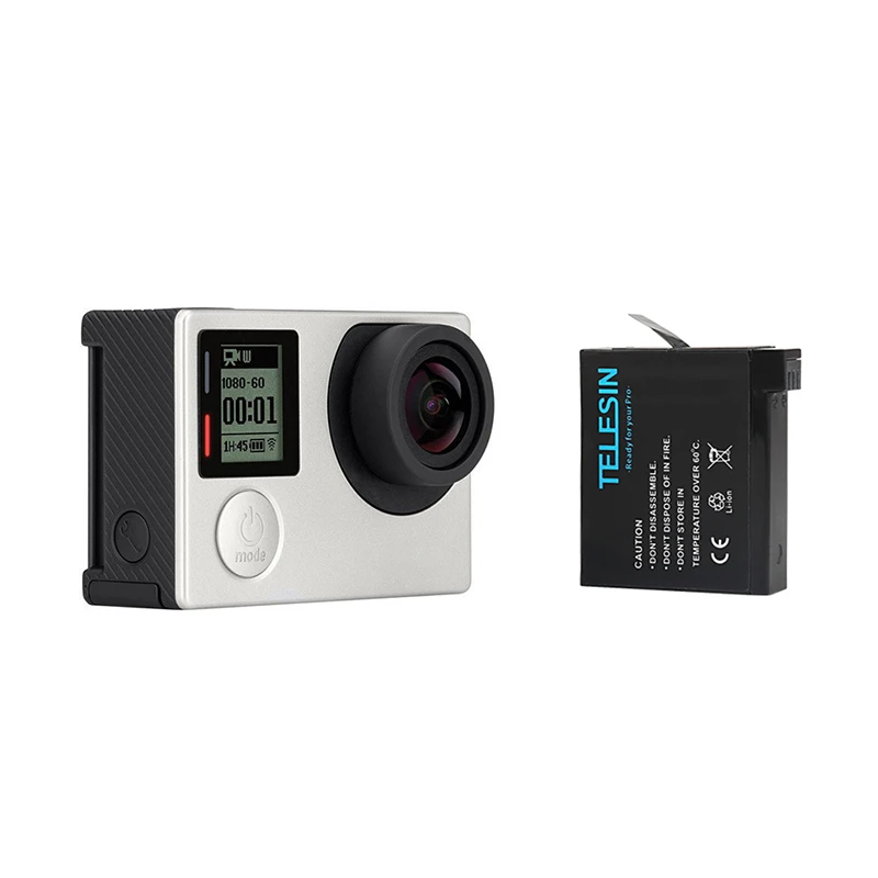 Аккумулятор (2 шт. в упаковке) и зарядное устройство для GoPro HERO4 с 2 канальным USB