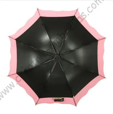 6pcs/lot colour option super light folding mini umbrella 5 times black coating Anti-UV two layers meat pink lace parasol | Дом и сад