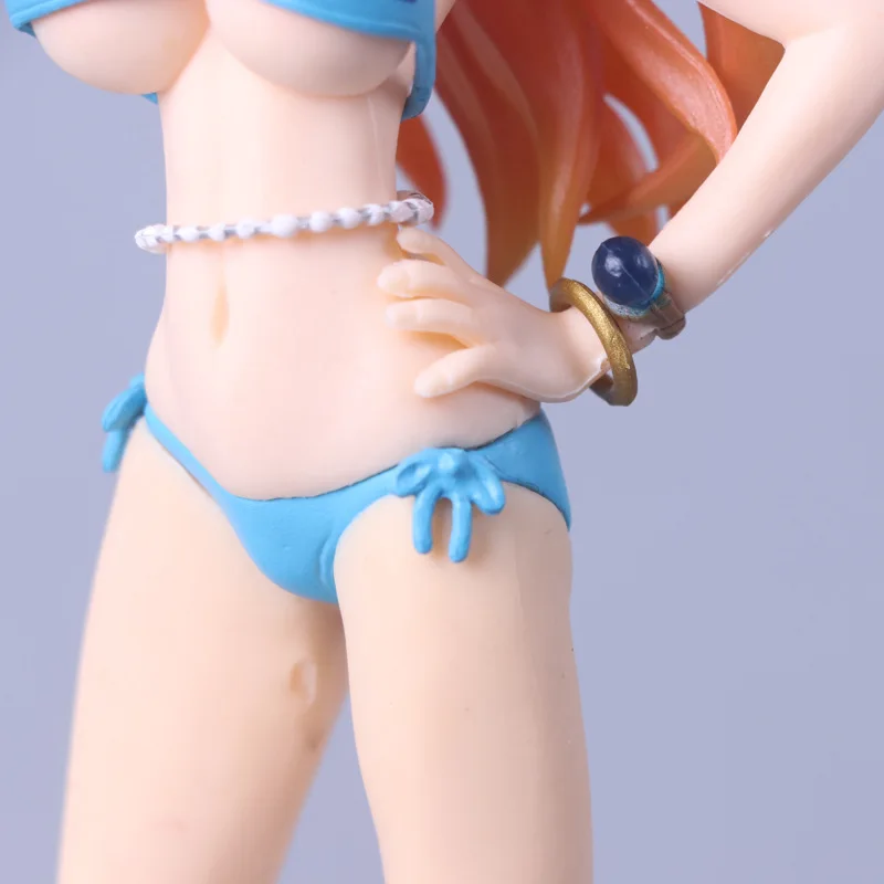 21 см цельная игрушка Nami ПВХ Аниме Фигурка купальник Модель Фигурки кукла
