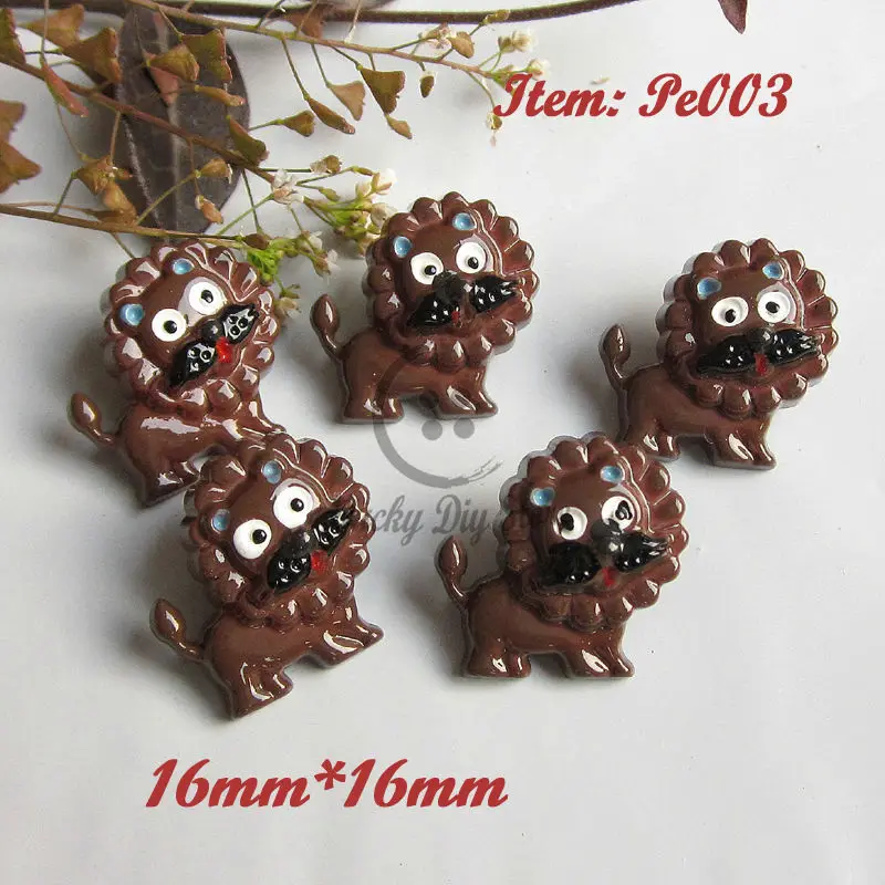 Бионические пуговицы 24 шт. в форме льва для самостоятельного украшения ручной