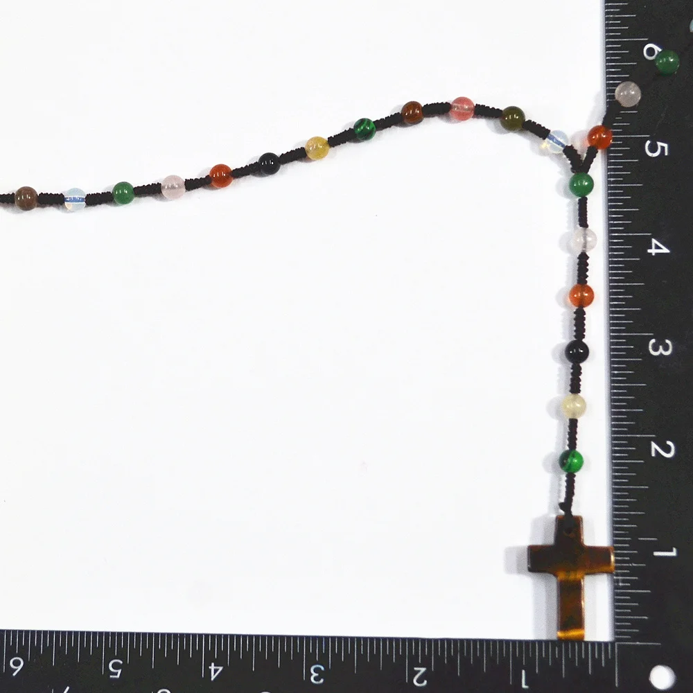 Модное женское ожерелье из Натурального Розового Кварца оникса опала тигрового
