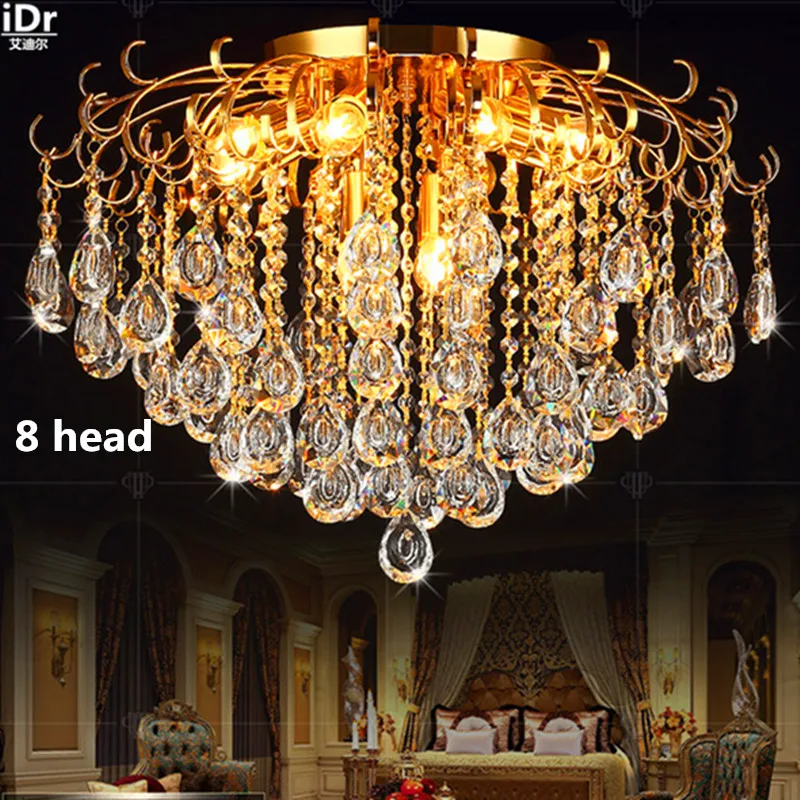 Хрустальные лампы k9 двойная лампа европейская креативная для гостиной спальни