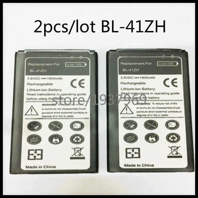 Аккумулятор BL41ZH BL 41ZH сменная батарея для LG Leon L50 C40 H345 MS345 D213N 2 шт./лот|battery for|battery for