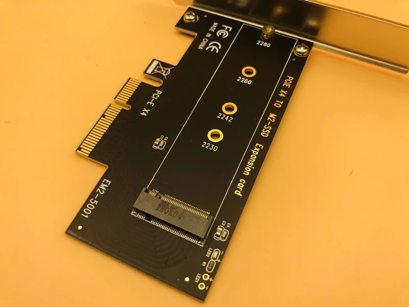 Плата адаптера M.2 NVMe SSD к PCIe порт для ключа M поддержка PCI Express 3 0x4 2230 2242 2260 2280 Размер