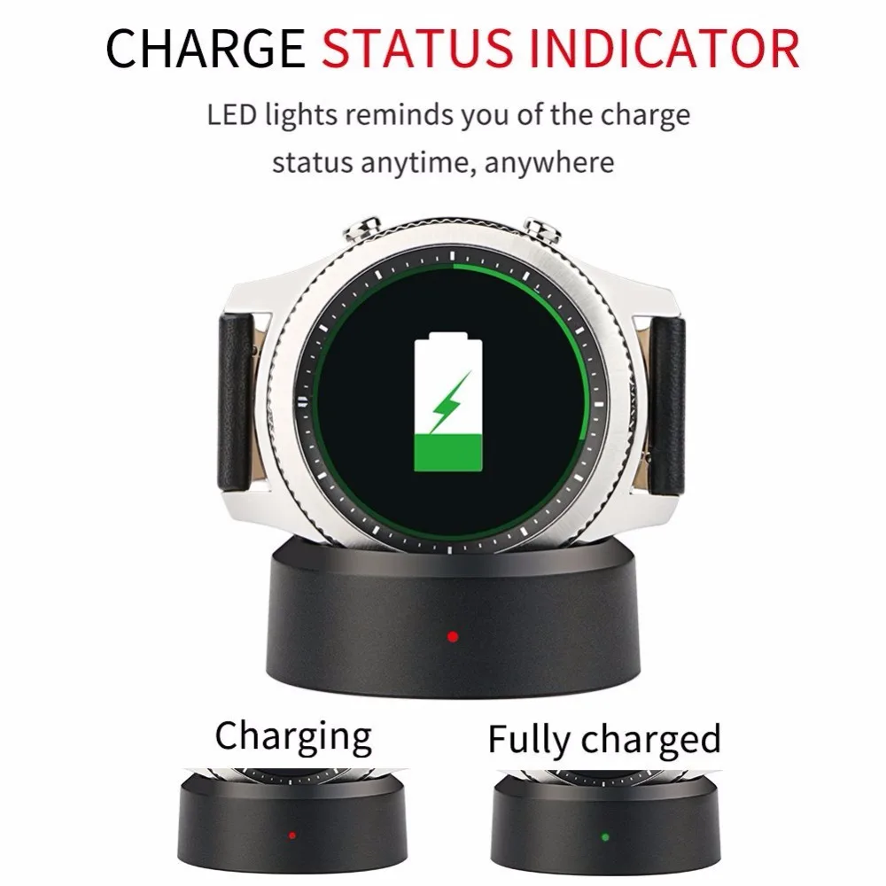 JKing Беспроводной QI charging Dock Колыбели Зарядное устройство для Samsung Шестерни S2/S3