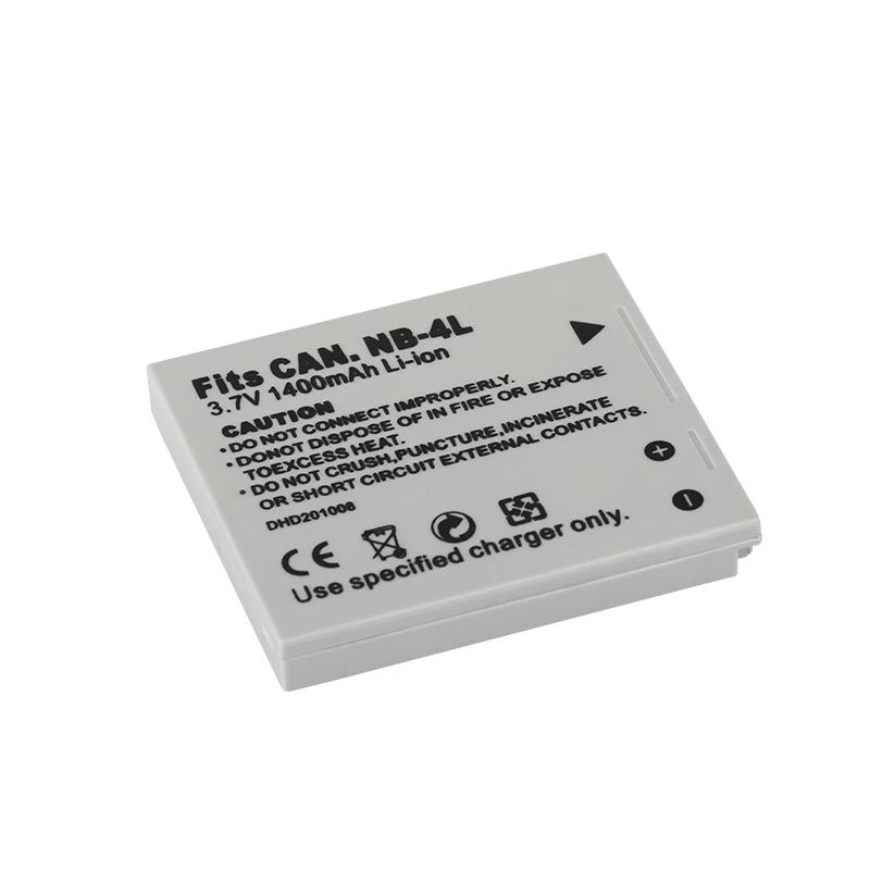 Dinto NB-4L 1400 мАч Замена цифровых Камера Li-Ion Батарея пакет для Canon IXUS 30 40 50 55 60 65 70 75 NB4L NB 4L