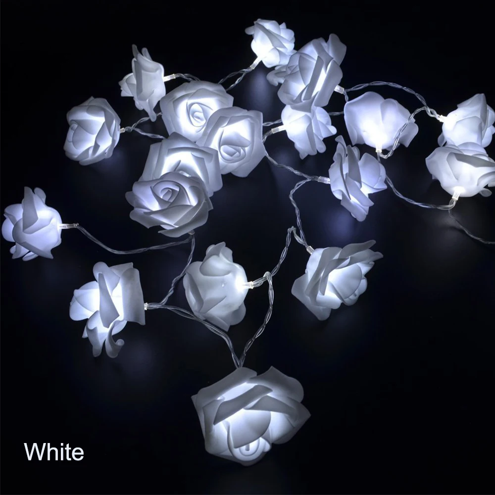 Рождественская светодиодная гирлянда креативная Цветущая с феей роз s RGB/белый