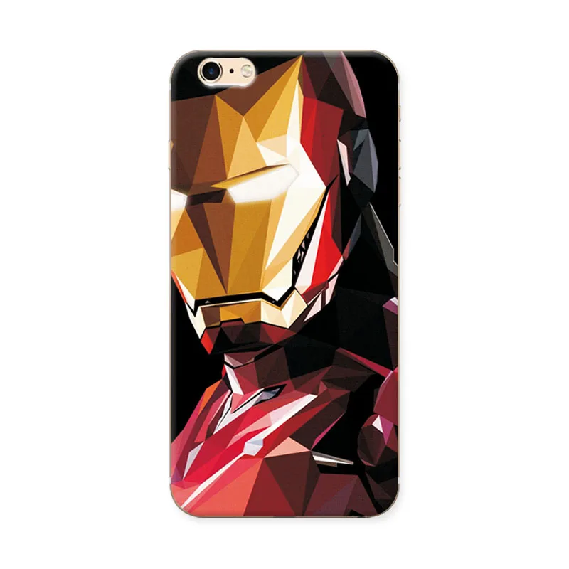 Очаровательный чехол для телефона Marvel Hero Captain America IPhone 6 задняя крышка из мягкого