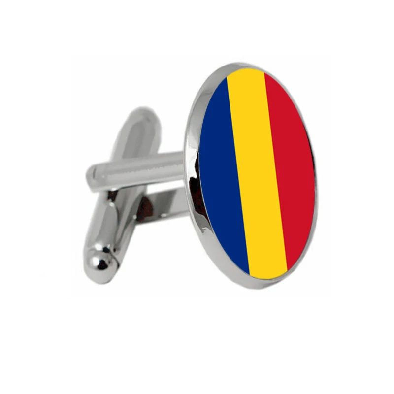 Мужские запонки высокое качество мировой национальный флаг румынский женские |