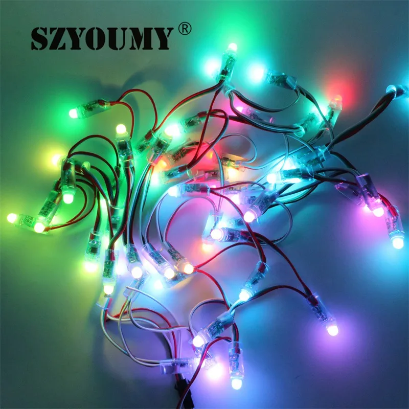 SZYOUMY DC 5 в 12 В WS2811 RGB IC светодиодный пиксельный Модуль мм Цифровой полноцветный