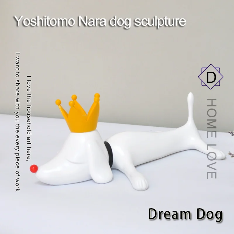 Yoshitomo Nara dog sculpture art Family decoration statue and sculptures Home office interior decoration art wedding gifts