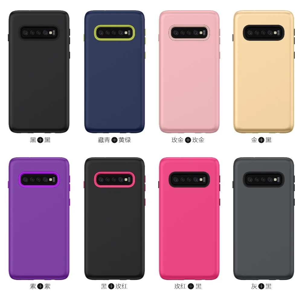GKK роскошный модный чехол для Samsung S10 три в одном дизайн Мягкая Жидкая силиконовая