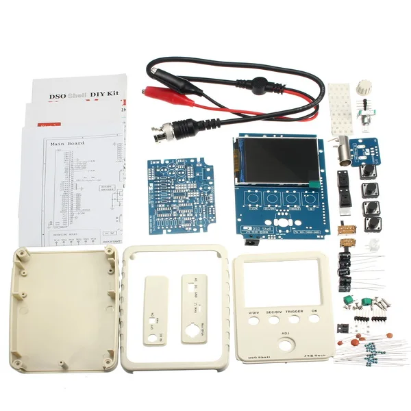 DSO SHELL DSO150 15002K DIY цифровой осциллограф комплект SMD непаянный с корпусной модульной